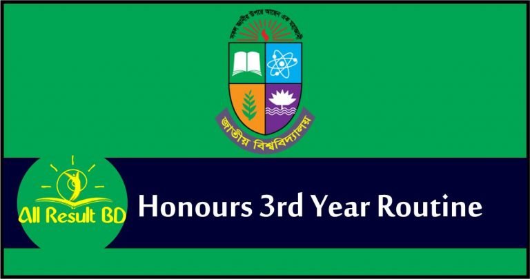Honours 3rd Year Routine