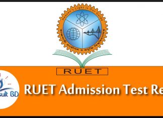 RUET Admission Test Result