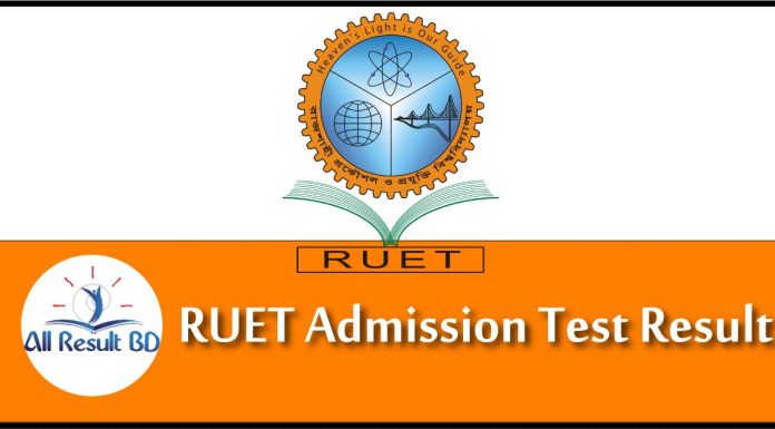 RUET Admission Test Result