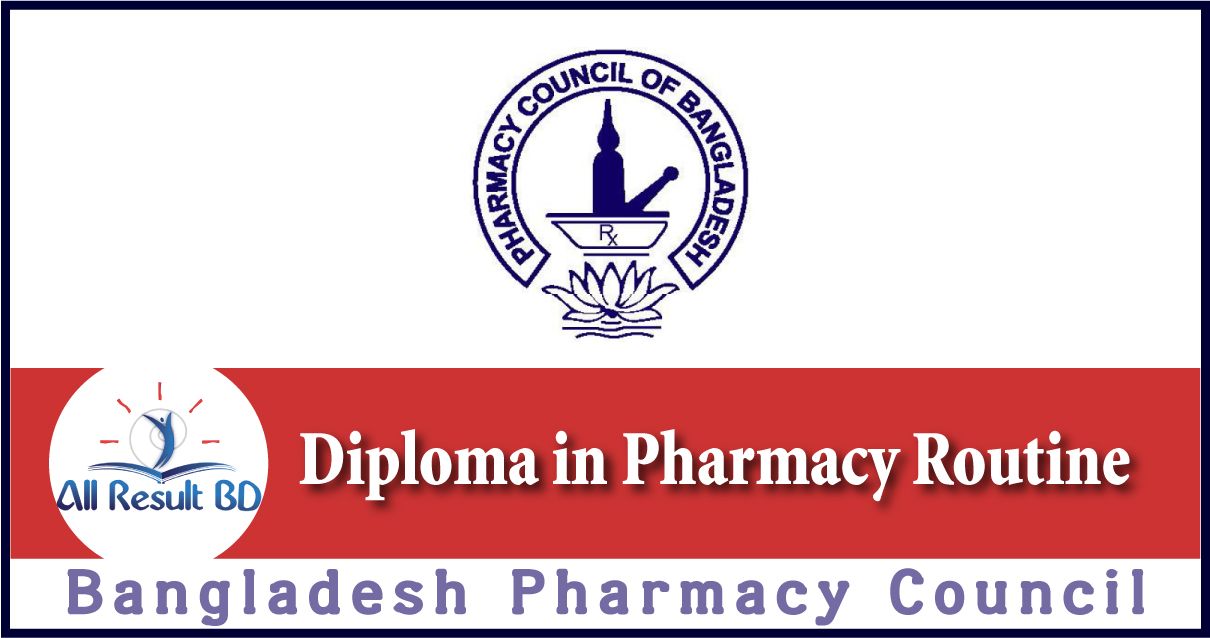 Diploma in Pharmacy Routine
