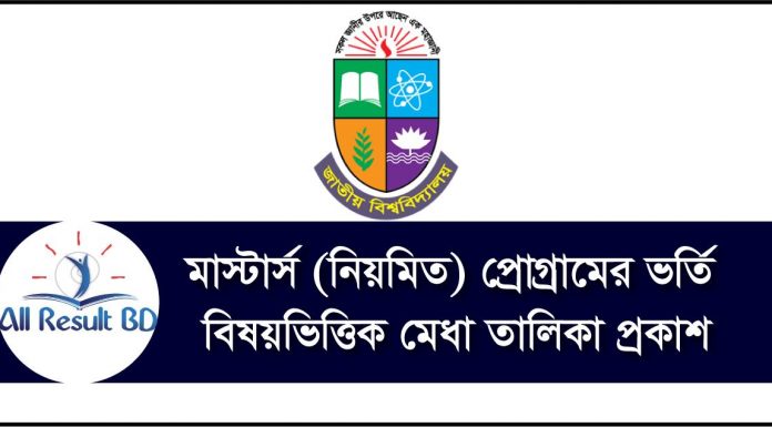 Masters Final Year Admission Result
