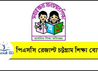 PSC Result Chittagong Board