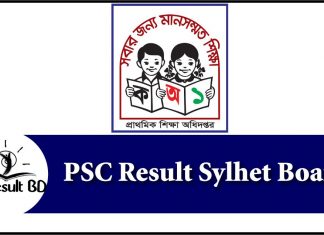 PSC result Sylhet board
