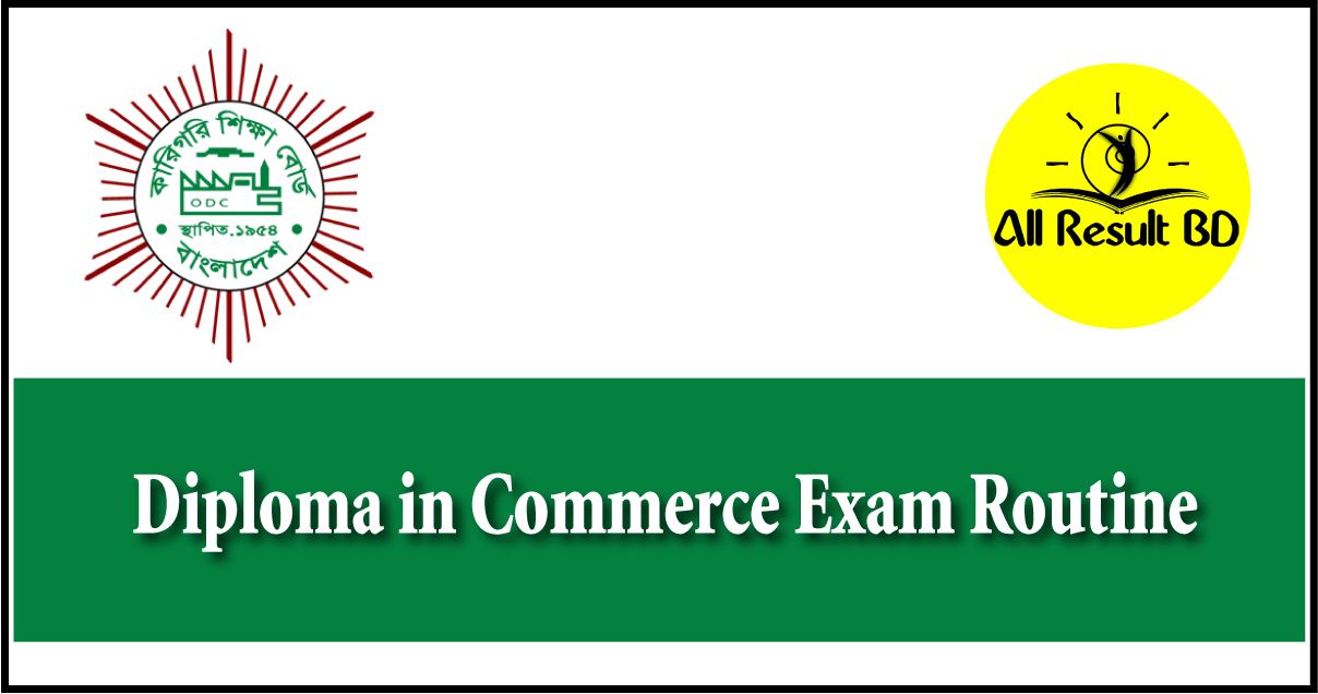 Diploma in Commerce Exam Routine