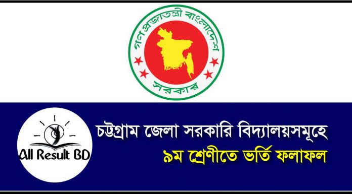 Chittagong School Class 9 Admission Result