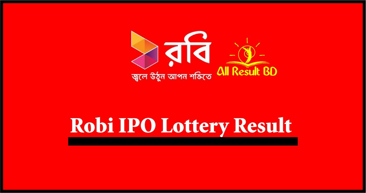 Robi IPO Lottery Result