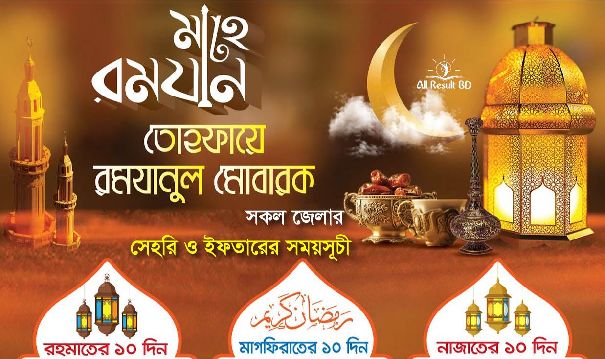 Ramadan Calendar 2023: Sehri and Iftar Time Today (সকল জেলা)