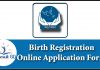 Birth Registration Online