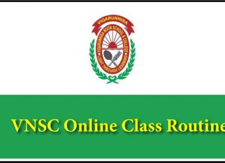 VNSC Online Class Routine
