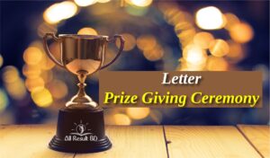Write A Prize Giving Ceremony Letter To Your Friend