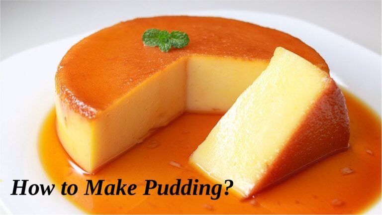 Pudding Recipe Assignment