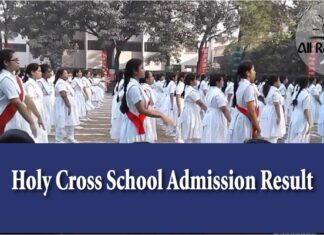 Holy Cross School Admission Result
