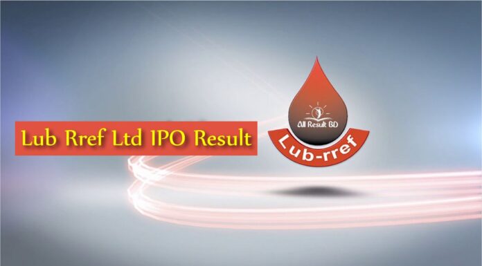 Lub Rref Ltd IPO result