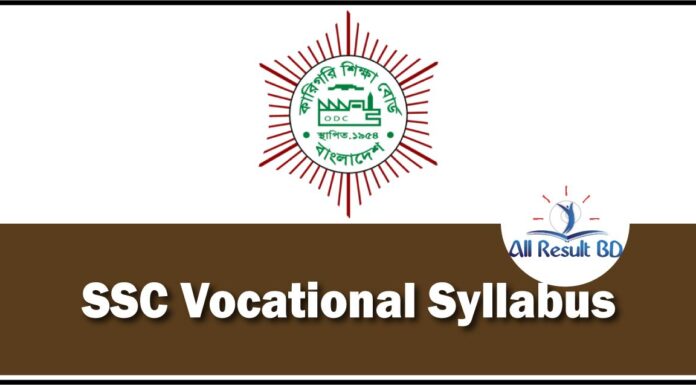 SSC Vocational Syllabus