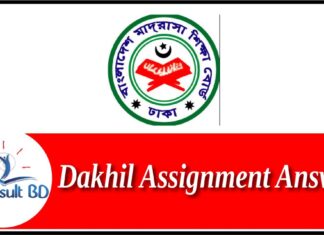 Dakhil Assignment Answer