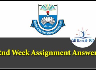 2nd Week Assignment Answer