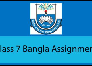 Class 7 Bangla Assignment
