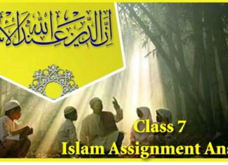 Class 7 Islam Assignment Answer