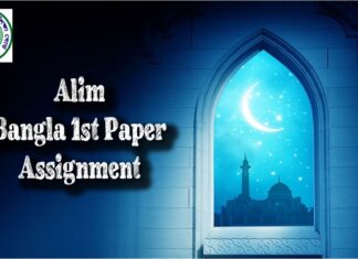 Alim Bangla 1st Paper Assignment