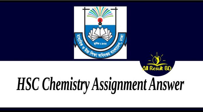 HSC Chemistry Assignment Answer