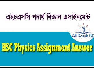 HSC Physics Assignment Answer