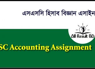 SSC Accounting Assignment