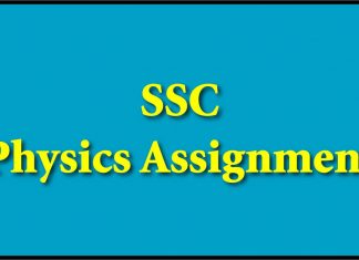 SSC Physics Assignment