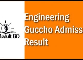 Engineering Guccho Admission Result