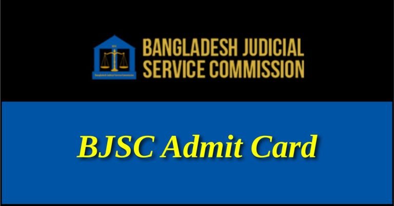 BJSC Admit Card PDF