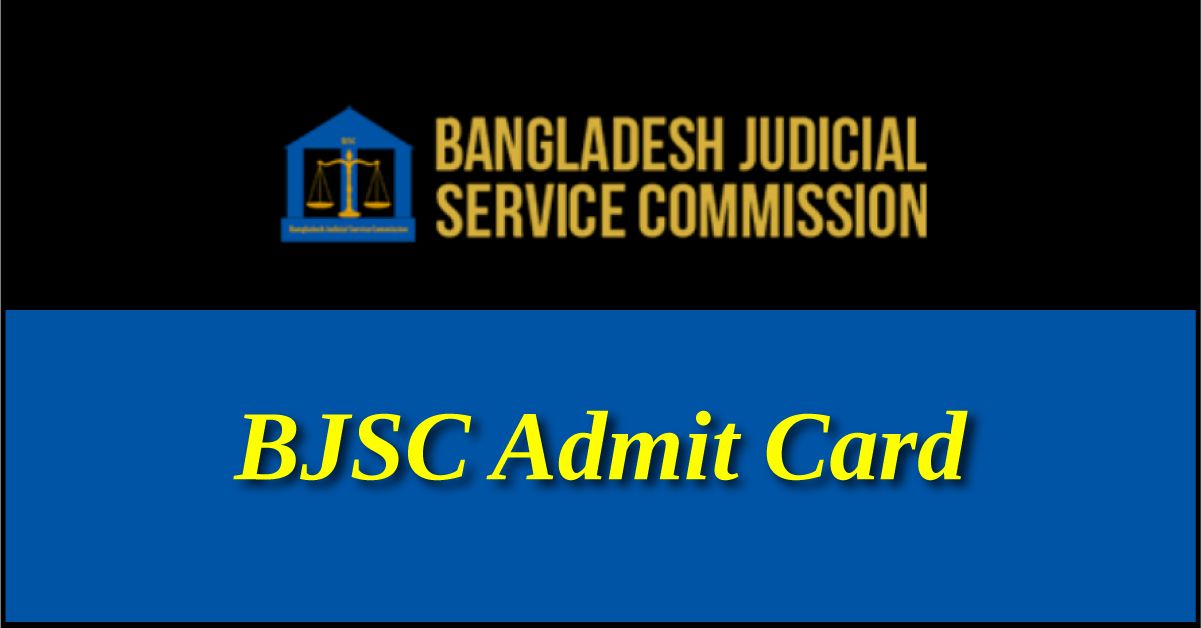 BJSC Admit Card PDF