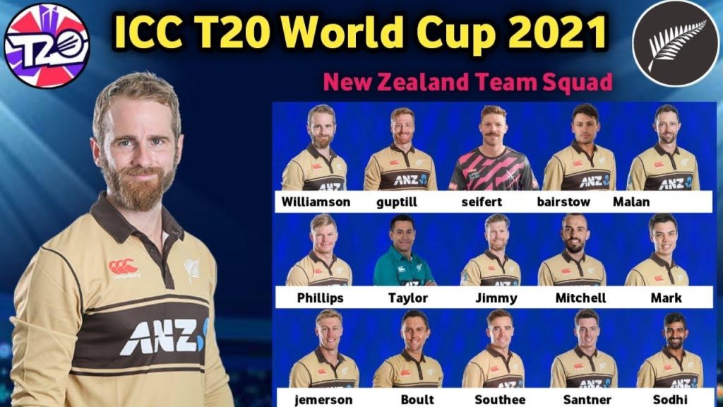 New Zealand Squad t20 World cup 2021