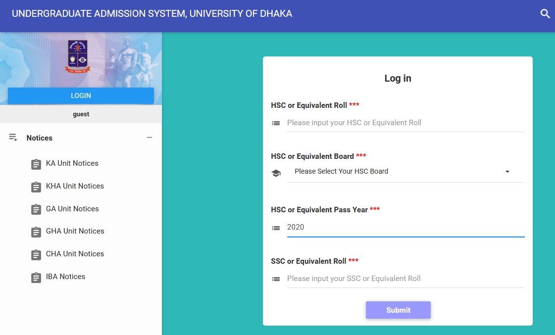 om dukke Det er billigt DU Admission Result 2022- admission.eis.du.ac.bd Result A, B, C, D, E Unit