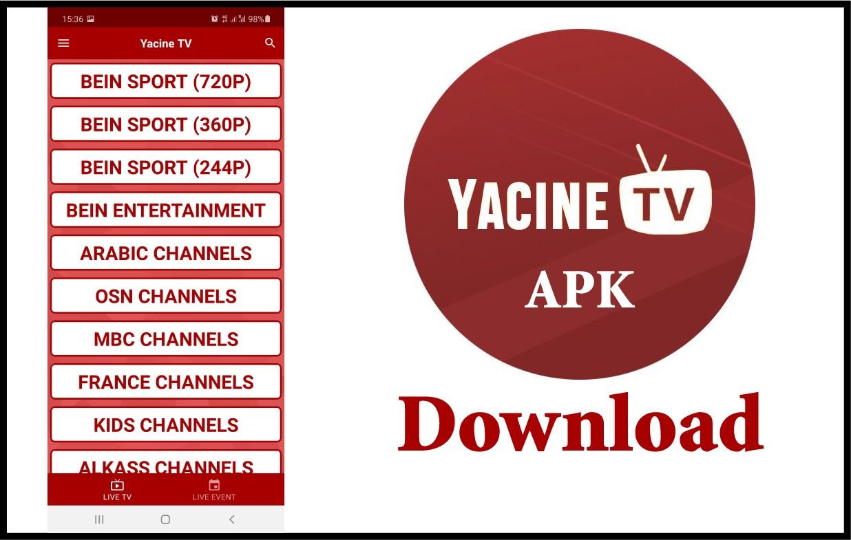 Yacine TV APK v3.2 Live Football 2024 for PC Android IOS