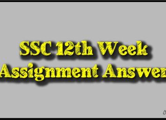 SSC 12th Week Assignment