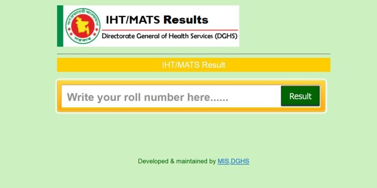 IHT MATS Result