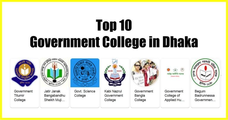 Top 10 Government College in Dhaka