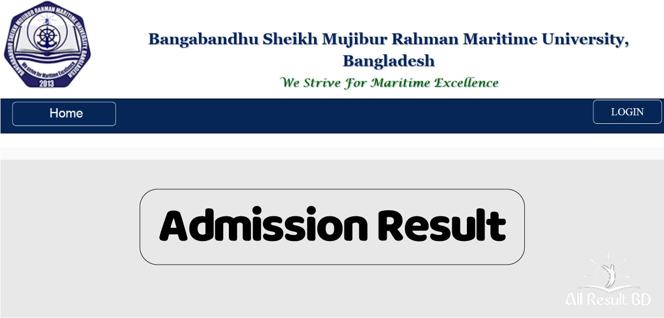 BSMRMU Admission Result