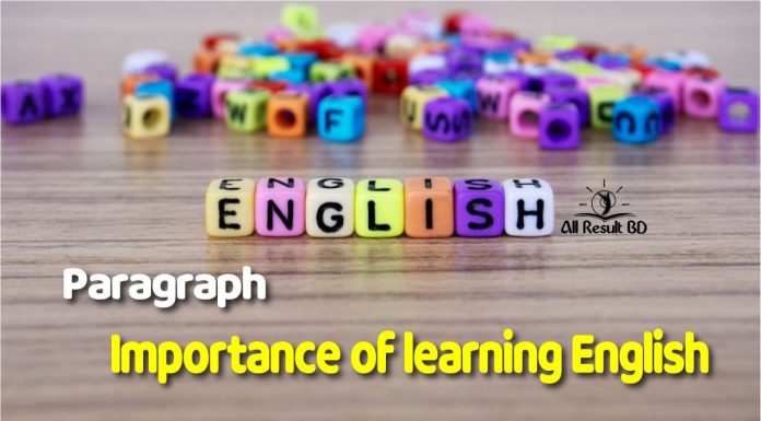 Importance of learning English paragraph