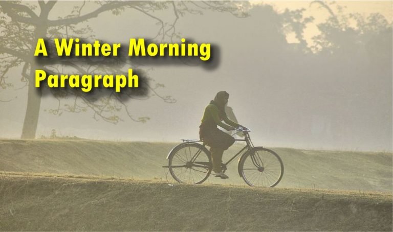 A Winter Morning Paragraph