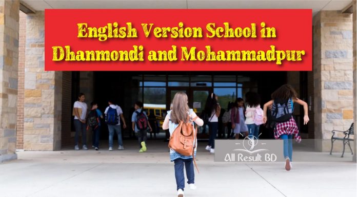 English Version School in Dhanmondi and Mohammadpur