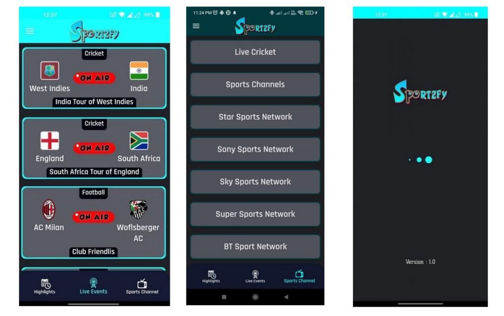 Sportzfy TV Apk Download (v4.4) For Android