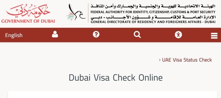 Dubai Visa Check Online