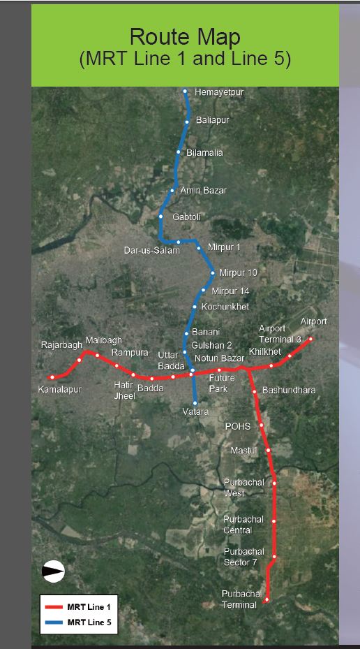 MRT Line 5 map