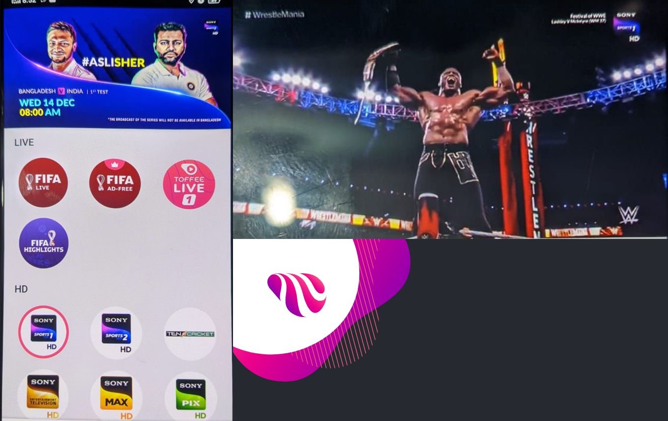 Toffee LIVE TV app ICC Cricket World Cup 2024