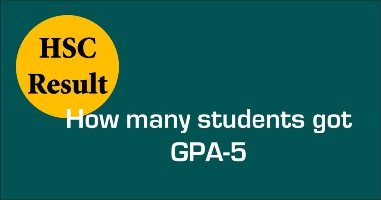 HSC Result GPA 5