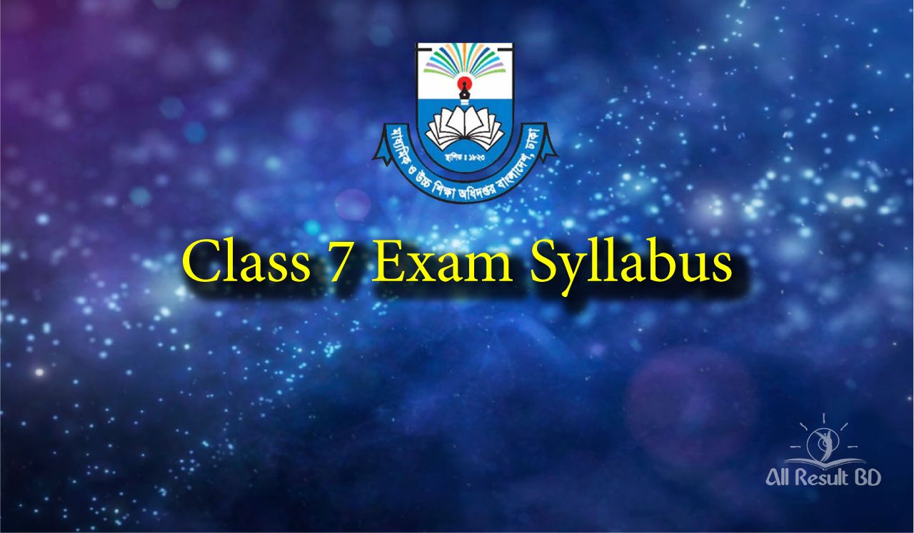 Class 7 Exam Syllabus