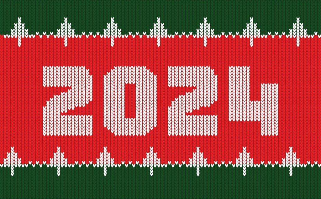 2024 New year Christmas texture