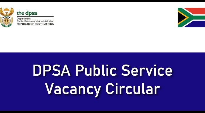 DPSA public service vacancy