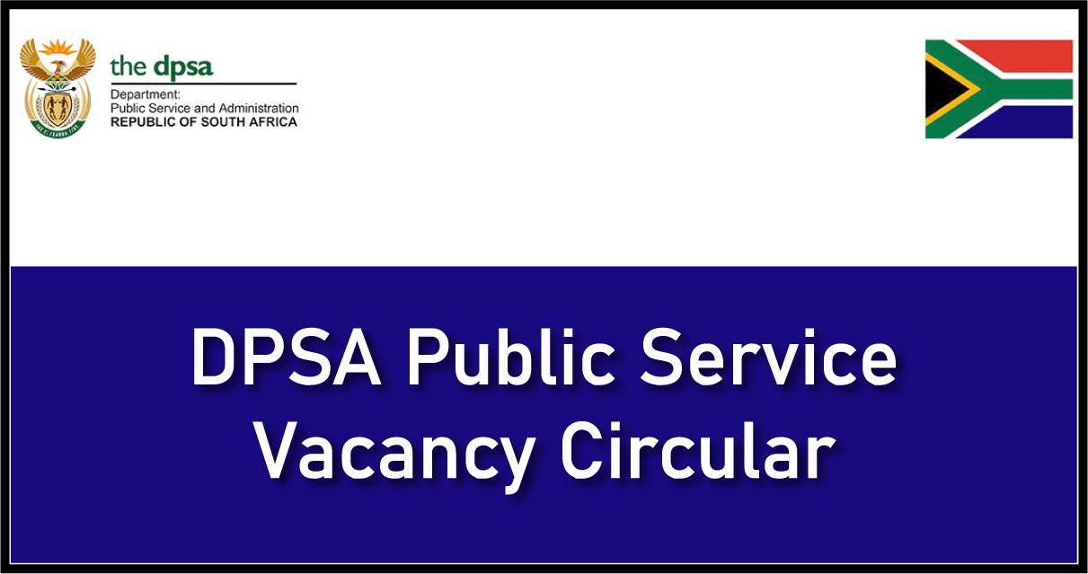 DPSA public service vacancy