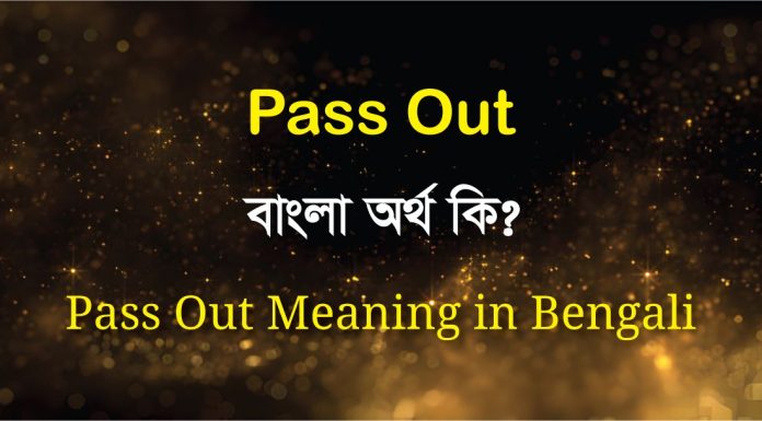 Pass Out Meaning in Bengali